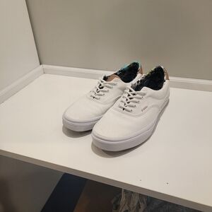 Vans White Men's Sneakers with Patterned Lining